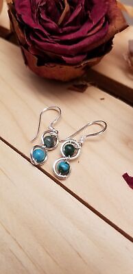 Handmade Jasper Silver Tone Earrings