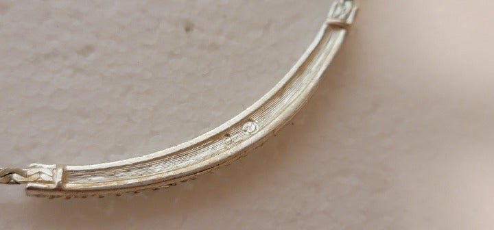 Silver Tone Pave Crystal Choker Necklace