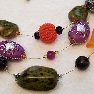 Treska 3 Strand Beaded Necklace