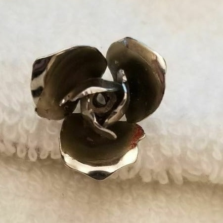 Vintage Silver Tone Screw Back Earrings