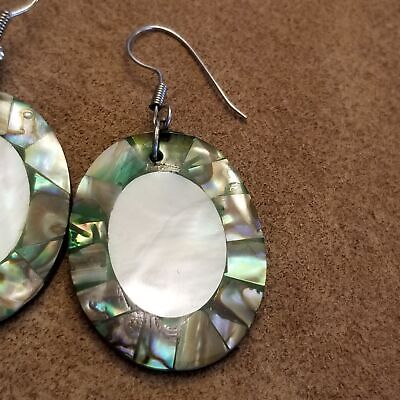 Abalone Oval Earrings