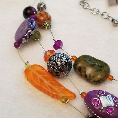 Treska 3 Strand Beaded Necklace