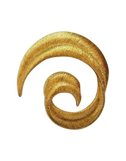 Gold Tone Swirl Brooch