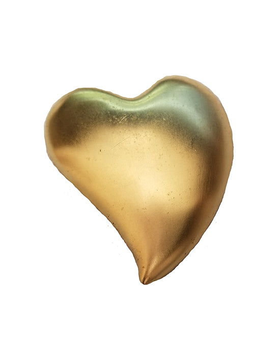 Monet Gold Tone Heart Brooch
