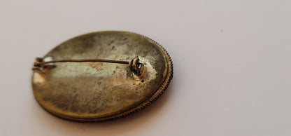Vintage Italian Mosaic Brooch