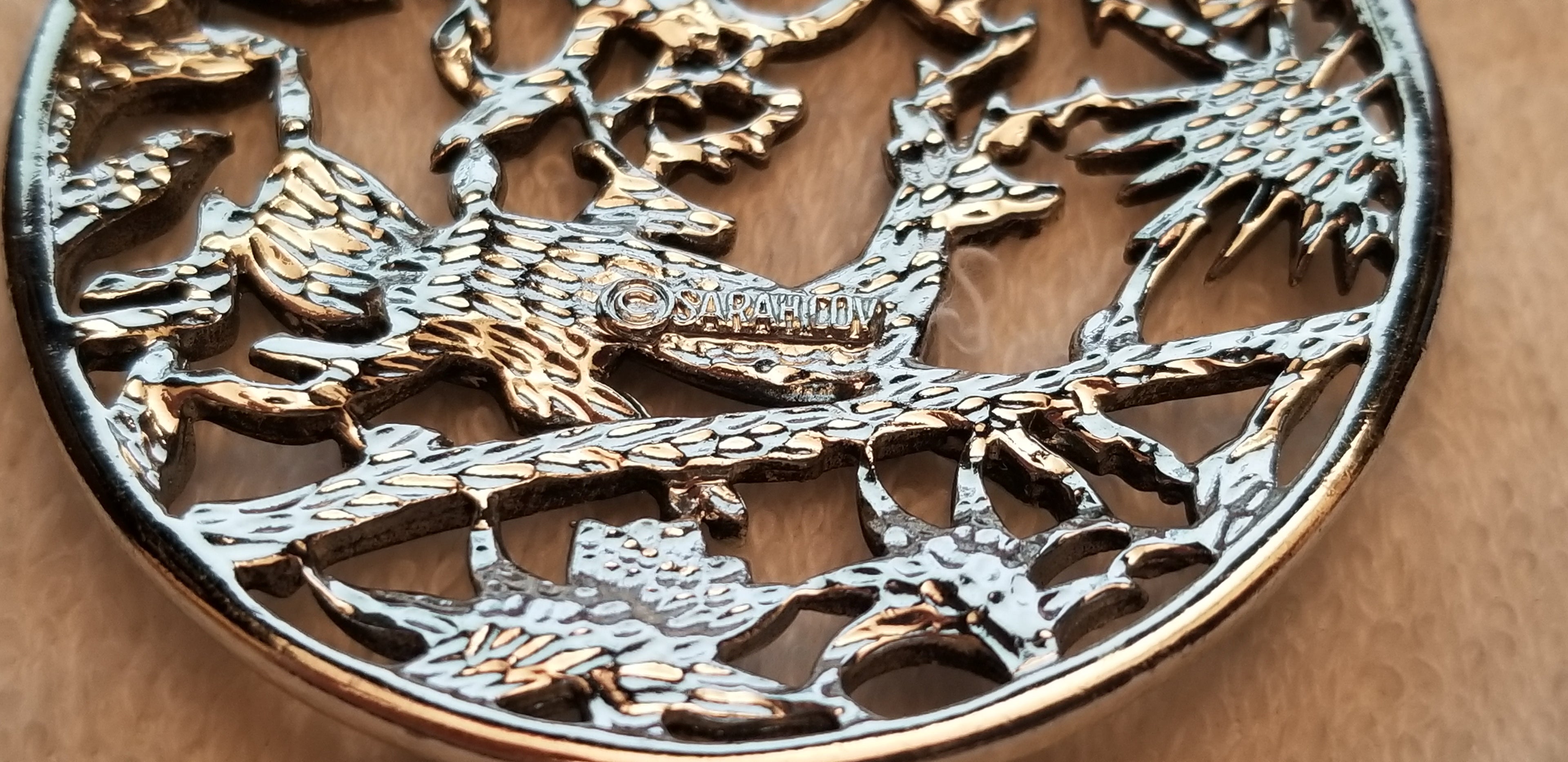Vintage Sarah Coventry "WOODLAND FLIGHT" Brooch