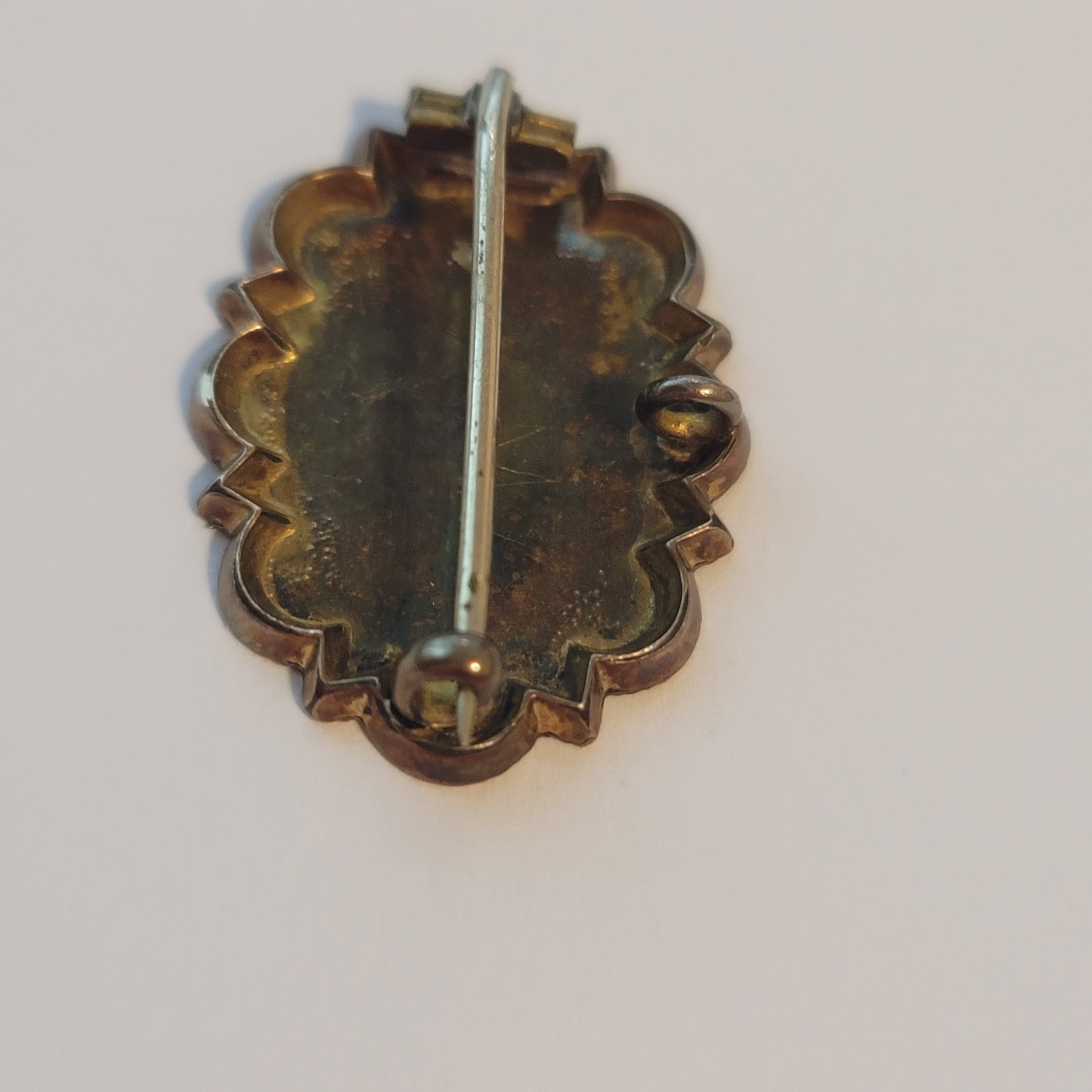 Vintage Victorian Silver Engraved Pendant Brooch