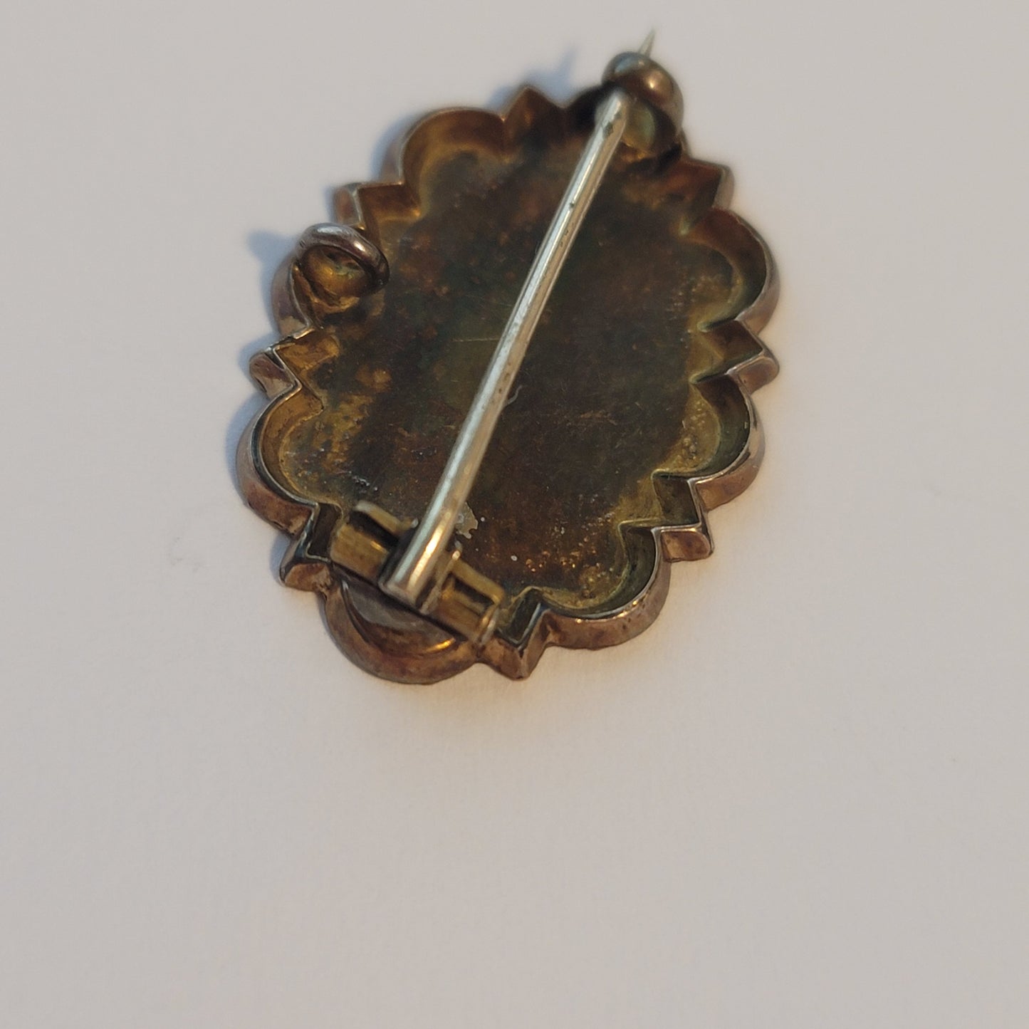 Vintage Victorian Silver Engraved Pendant Brooch