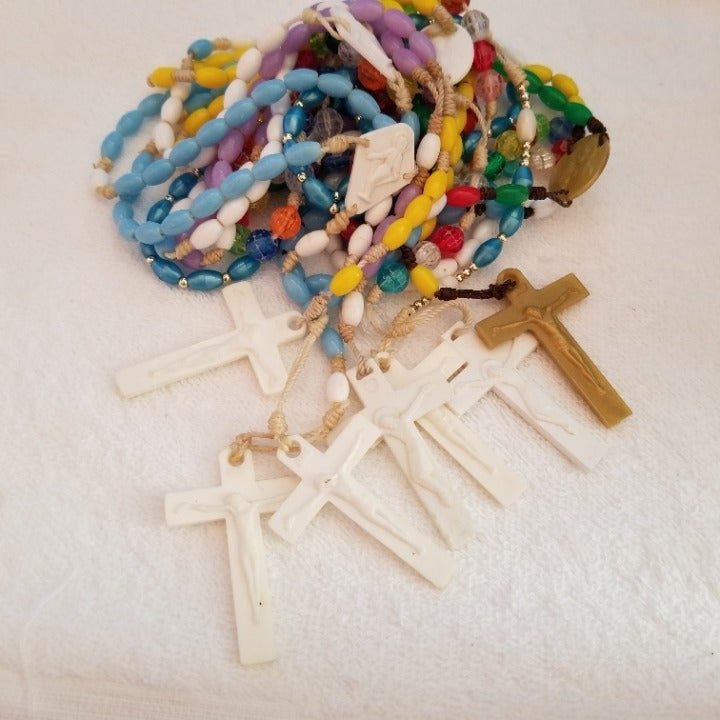 Lot Of 7 Plastic Rosaries