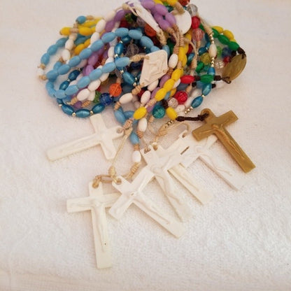 Lot Of 7 Plastic Rosaries