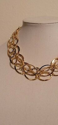 Daisy Fuentes Gold Tone Oval Necklace