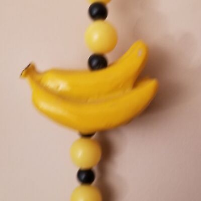 Vintage Monkey & Banana Necklace