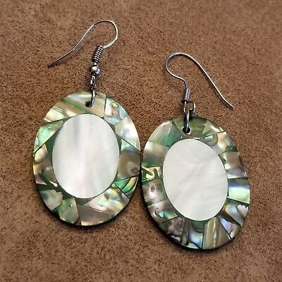 Abalone Oval Earrings