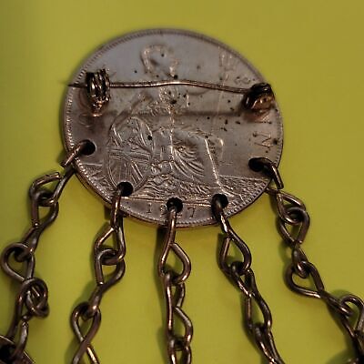 Vintage Coin Brooch