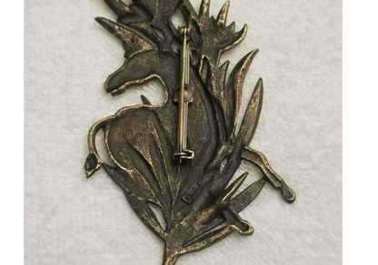 Vintage Zebra Brooch