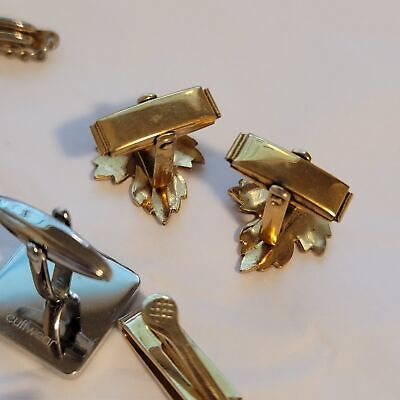 5 Lot of Cufflinks Hickok, Stratton, Cuffwear and Swank