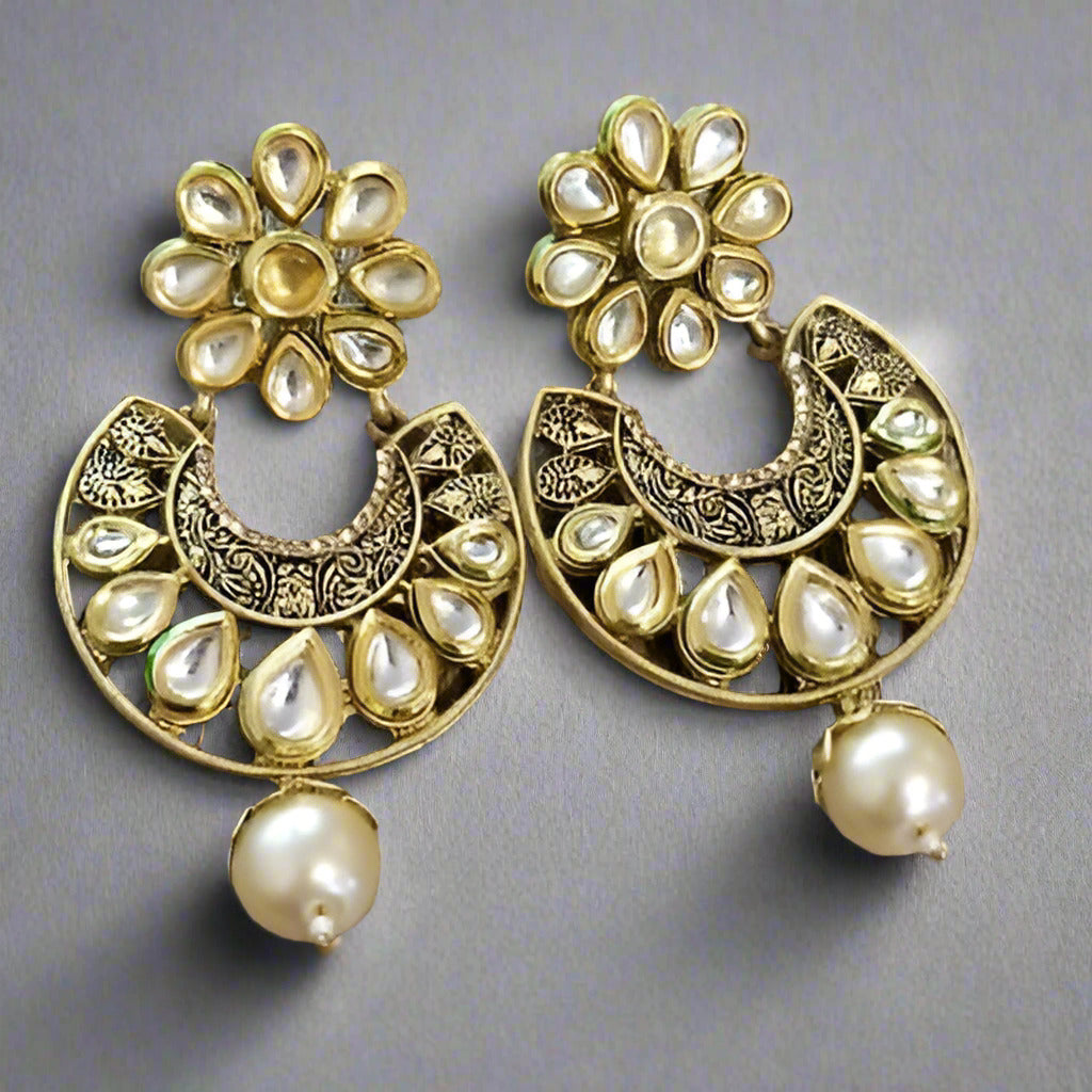 Round rhinestone Earrings