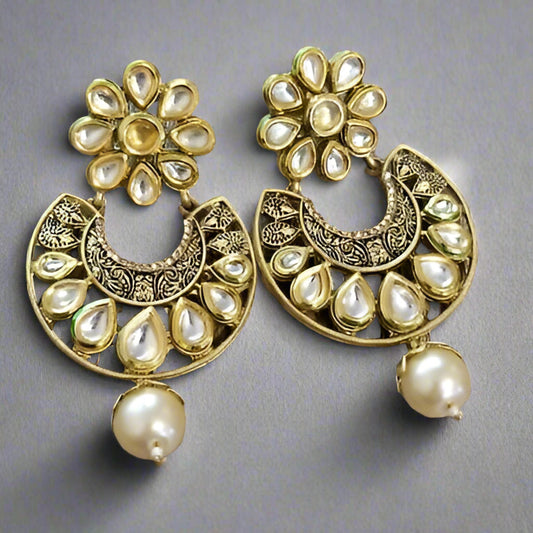 Round rhinestone Earrings