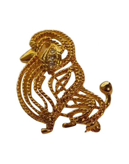 Vintage 1980s New View Dog Brooch