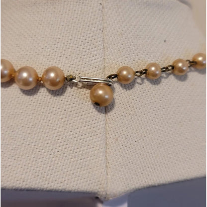 Vintage Simulated Pearl Necklace
