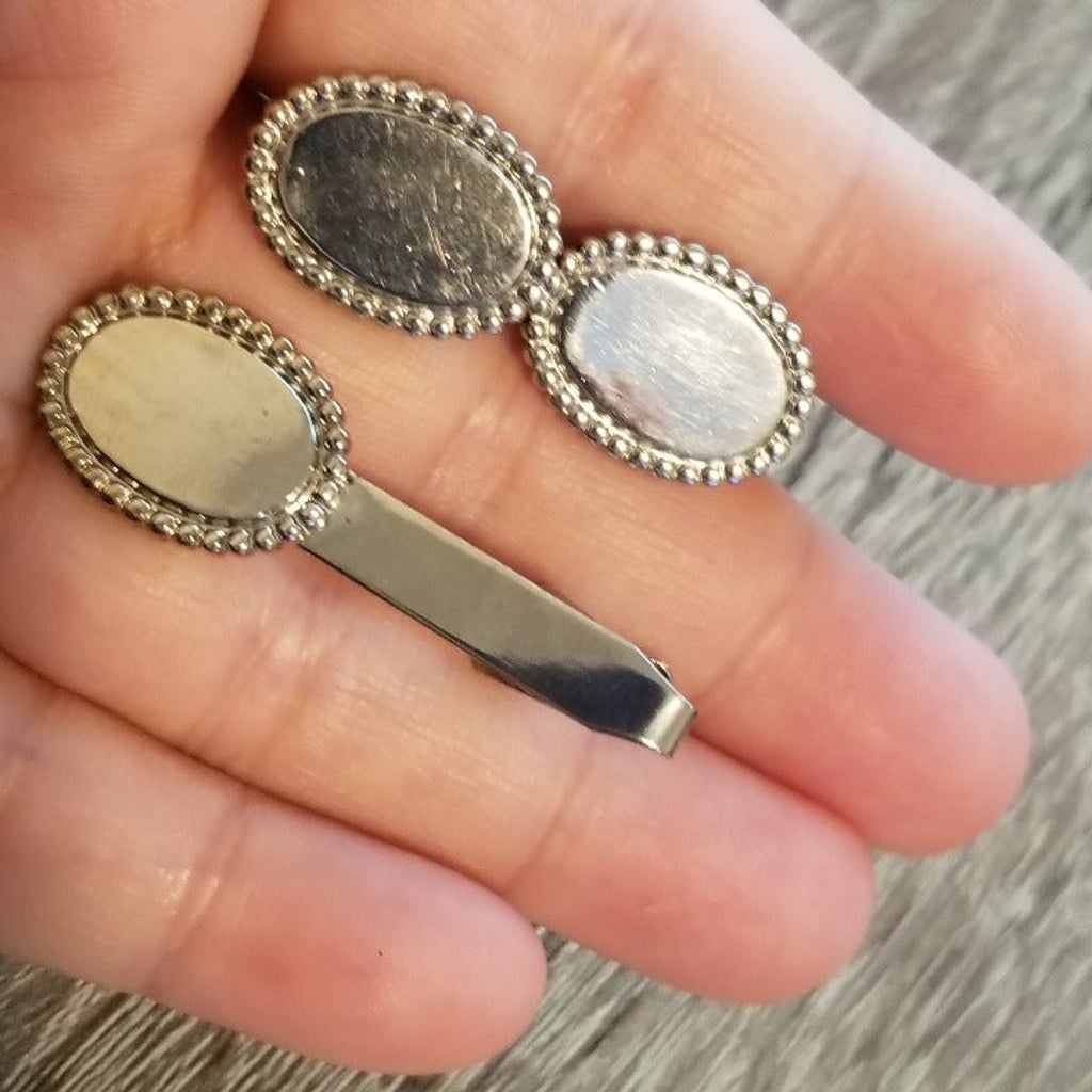 Silver Tone Cufflinks