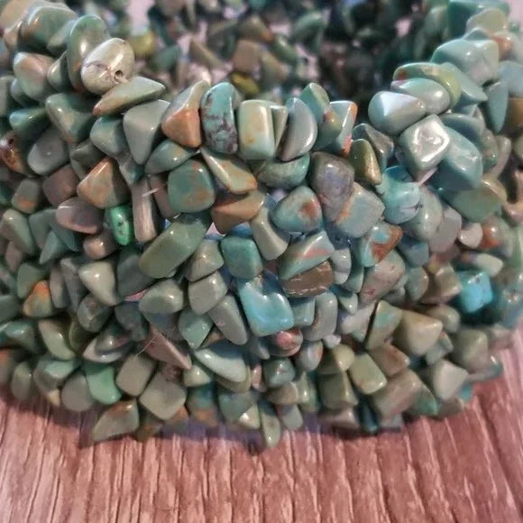 Turquoise Chip Stretch Bracelet