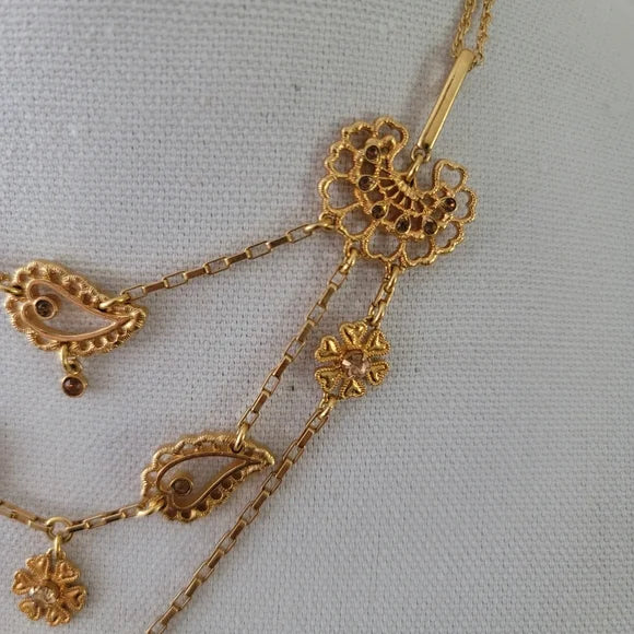 Liz Claiborne Gold Tone Necklace