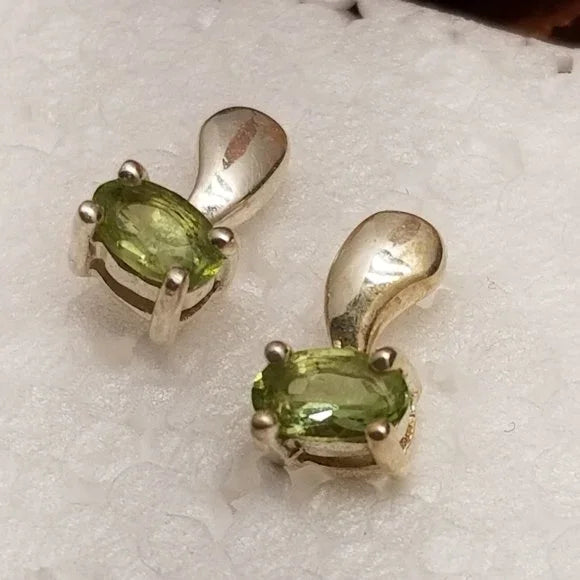 Sterling Silver Peridot Earrings