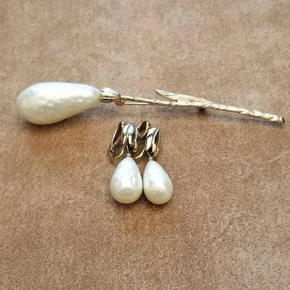 Vintage Kimberlee Demi Parure Simulated Pearl Set