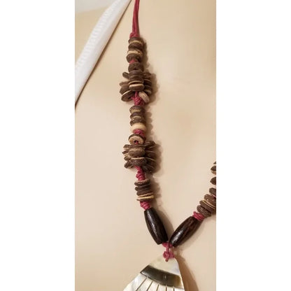 Mother Of Pearl Shell Coconut Necklace
