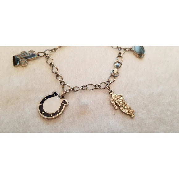 2002 Vintage Indianapolis Colts Charm Bracelet
