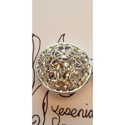 Vintage Sarah Coventry Frozen Lace Clip On Earrings