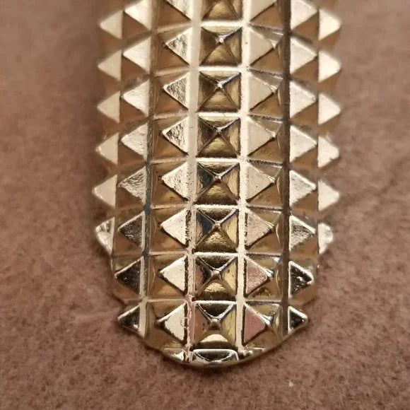 Gold Tone Spike Rings