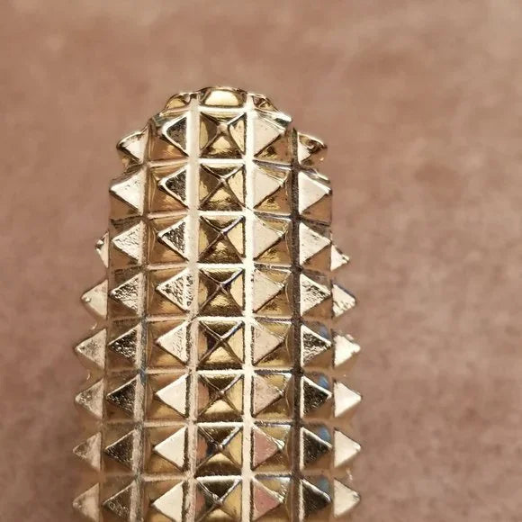 Gold Tone Spike Rings
