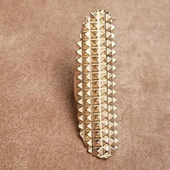 Gold Tone Spike Rings
