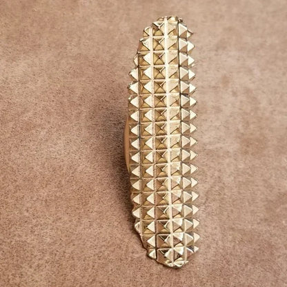 Gold Tone Spike Rings
