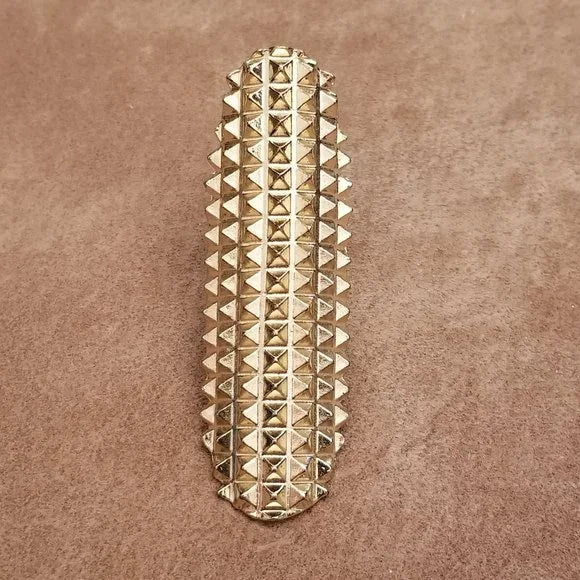 Gold Tone Spike Rings