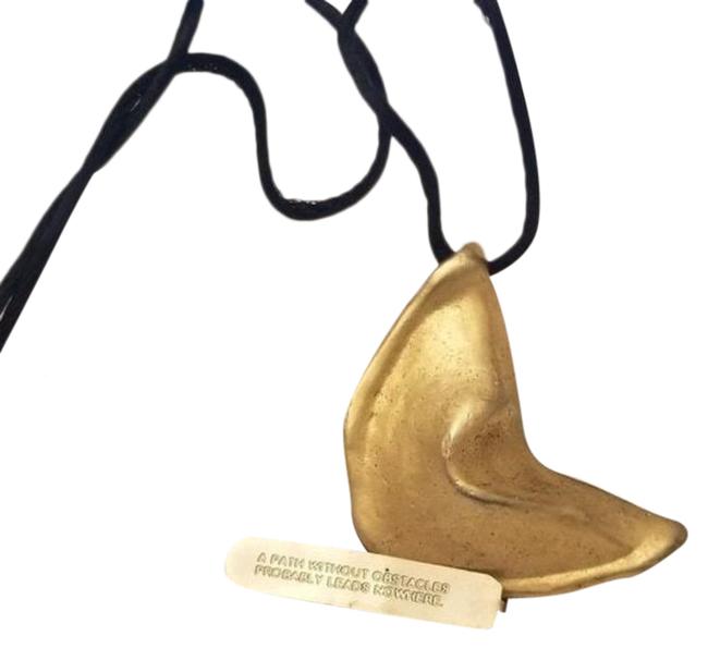 Vintage Miriam Haskell Fortune Cookie Necklace