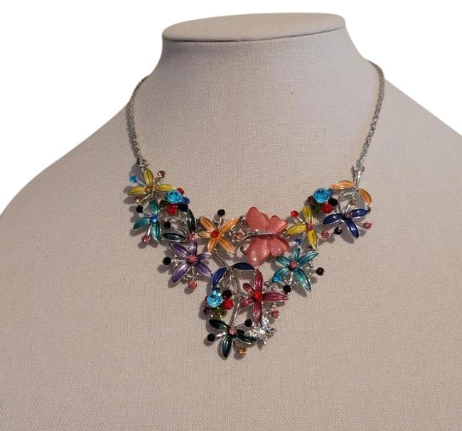 Coronet Butterfly Flower Necklace