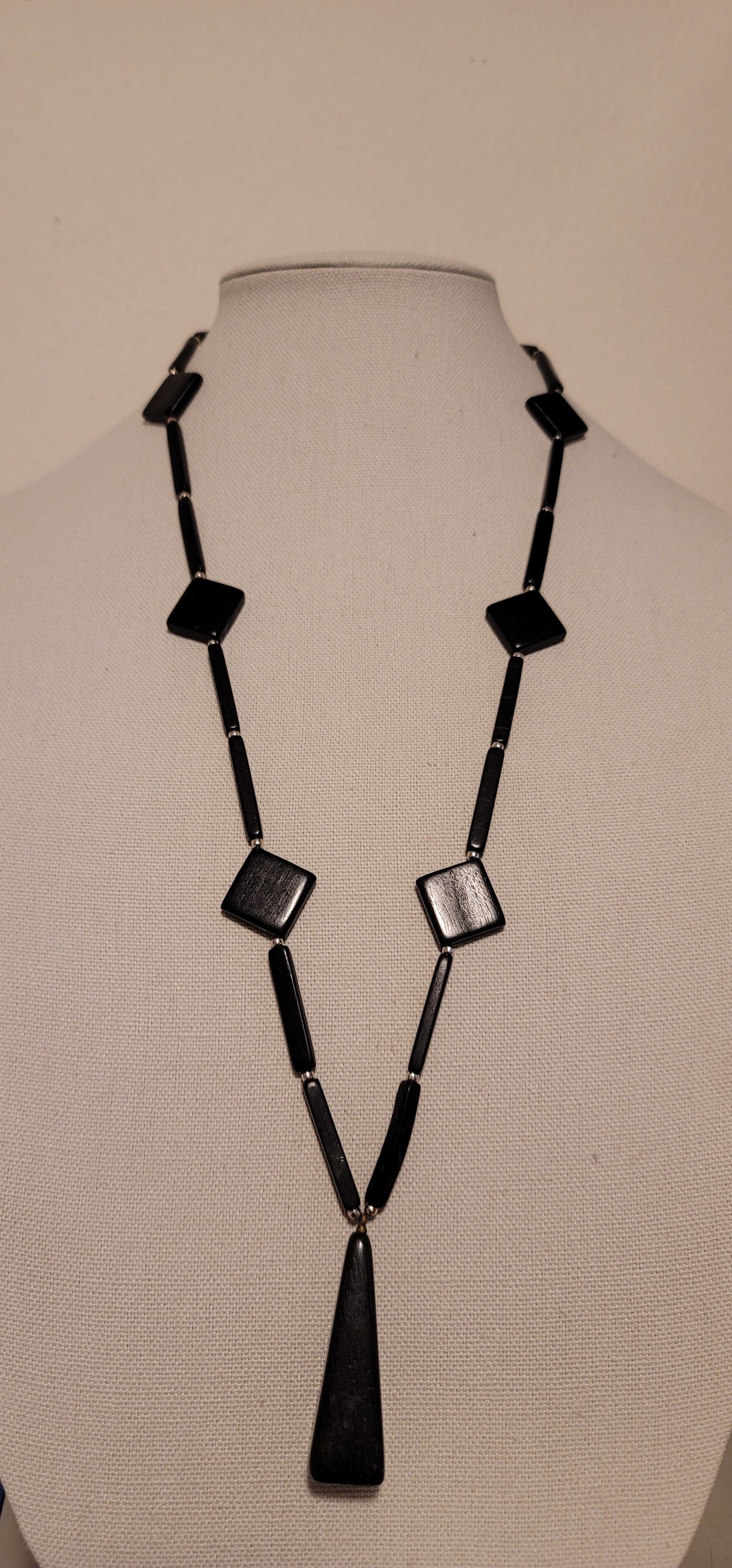 Black Wooden Necklace