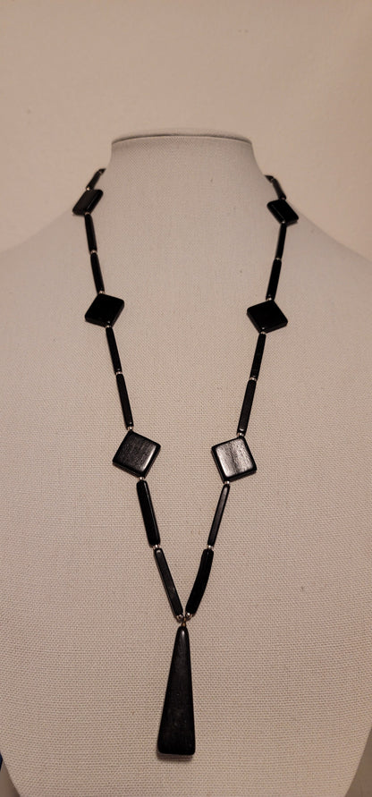 Black Wooden Necklace