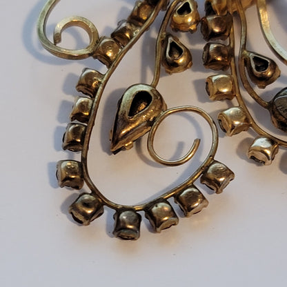 Vintage 1/20 12K GF Rhinestone brooch