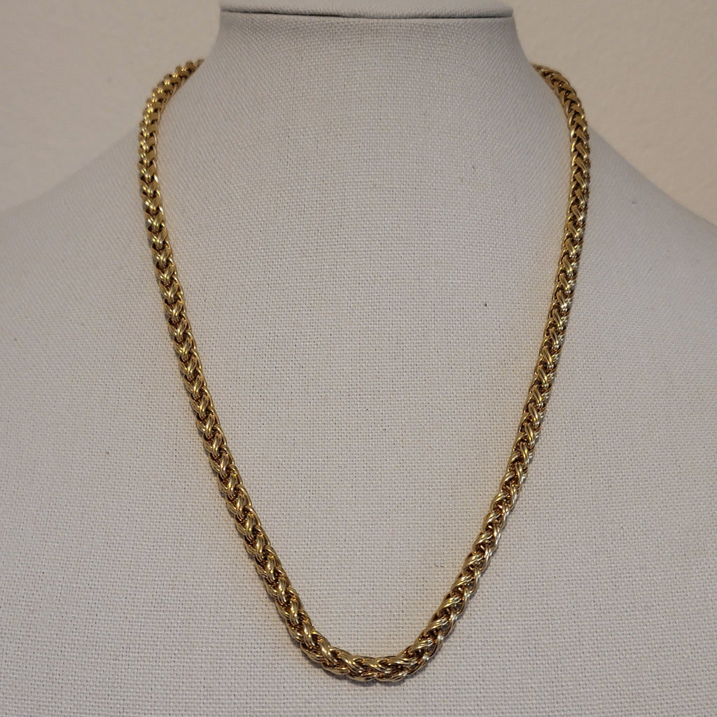 Gold Tone Necklace and Matching Bracelet