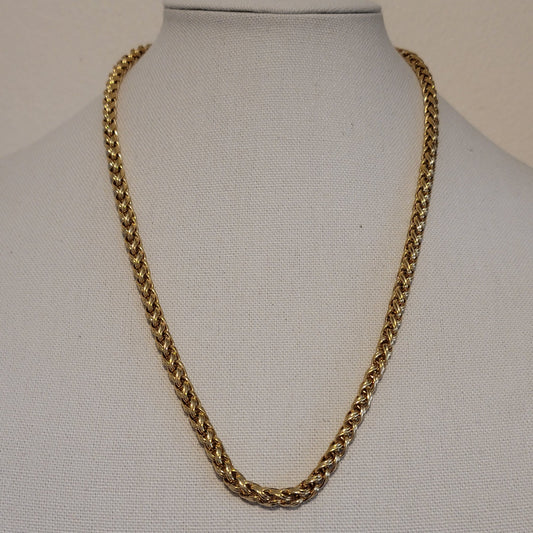 Gold Tone Necklace and Matching Bracelet