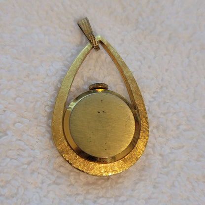AMCHRON Gold Tone Pendant Watch