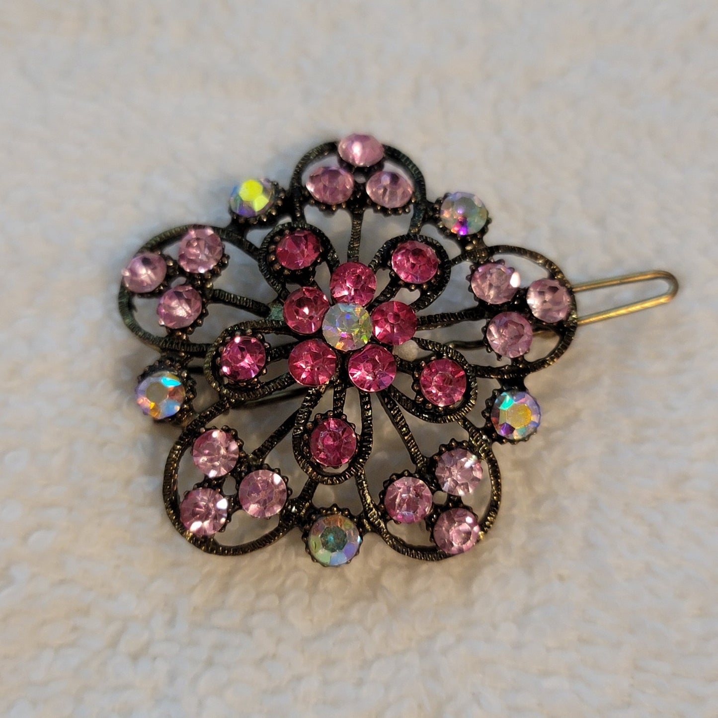 Rhinestone Hair Barrette Clip