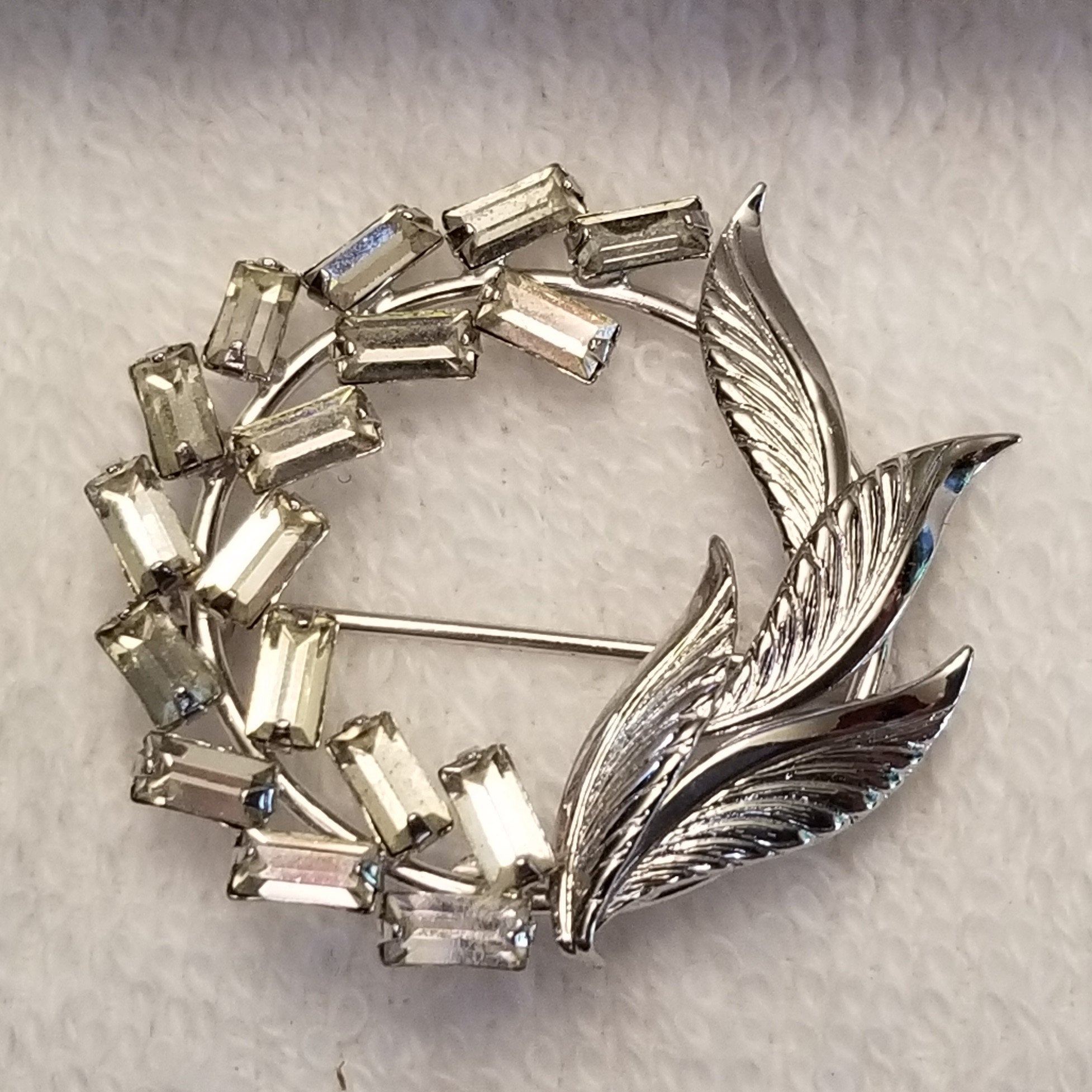 Vintage TK Tru-Kay Sterling Brooch And Earring Set