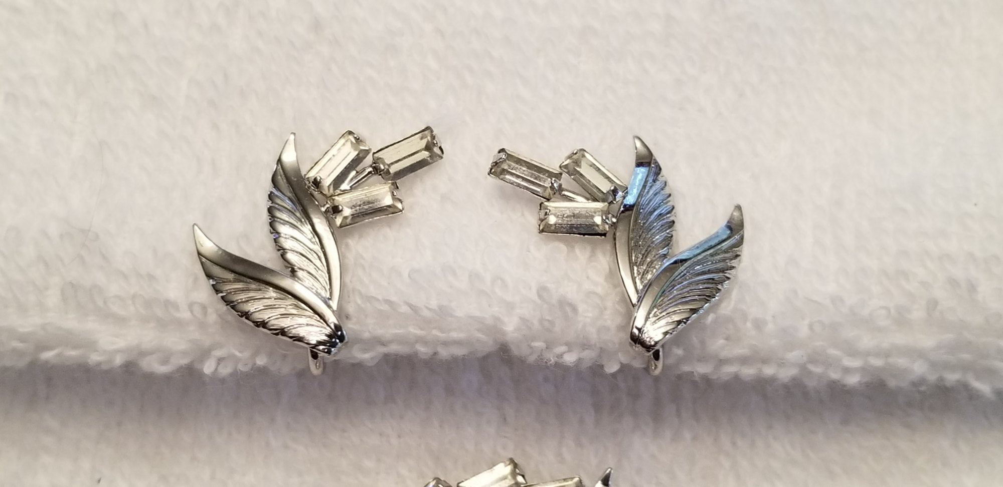 Vintage TK Tru-Kay Sterling Brooch And Earring Set