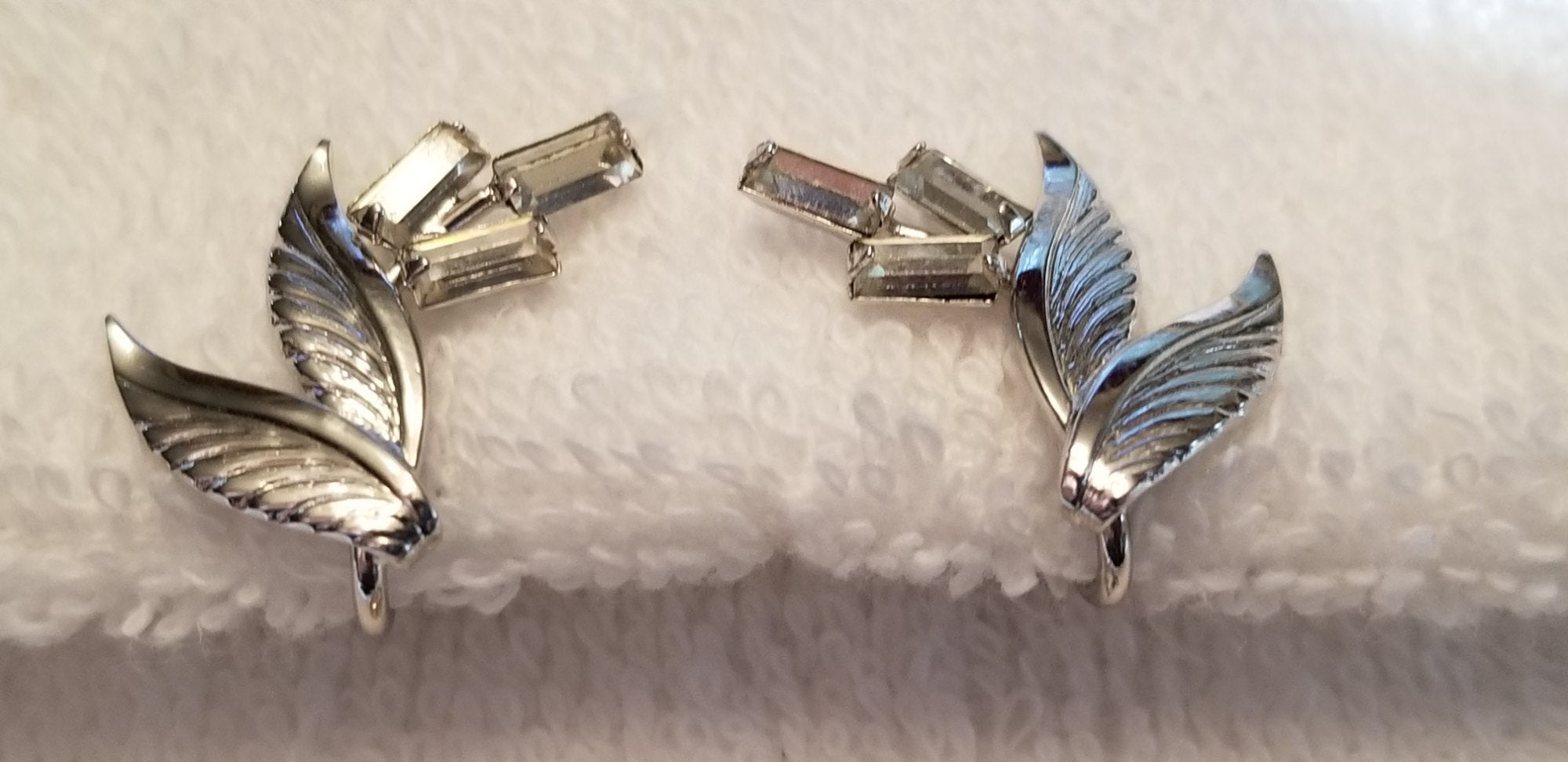 Vintage TK Tru-Kay Sterling Brooch And Earring Set