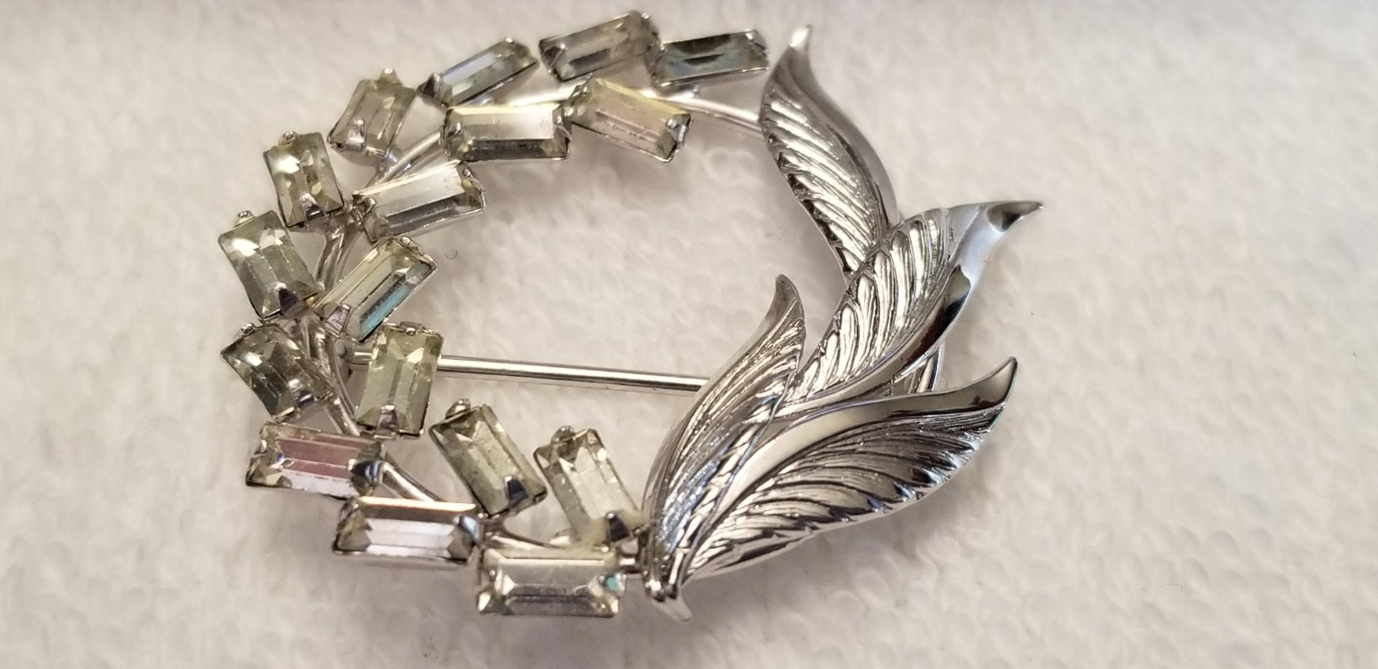 Vintage TK Tru-Kay Sterling Brooch And Earring Set